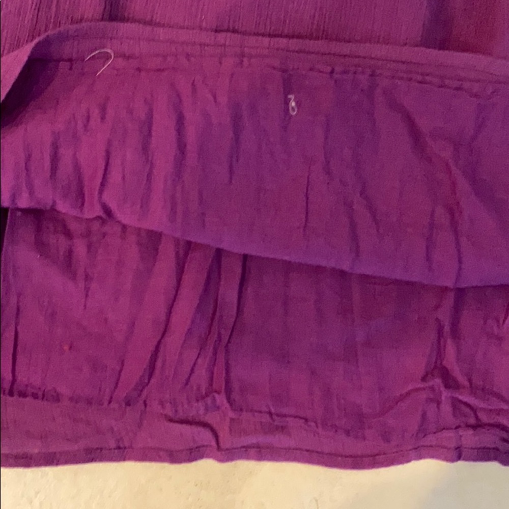 Purple Boho chic one shoulder beach dress Summer - Picture 4 of 7
